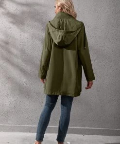 YBL New In Clothing Smaibulun | Pocket Snap-Up Hooded Windbreaker 23 YBL New In Clothing Smaibulun | Pocket Snap-Up Hooded Windbreaker