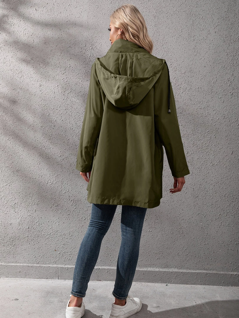 YBL New In Clothing Smaibulun | Pocket Snap-Up Hooded Windbreaker 12 YBL New In Clothing Smaibulun | Pocket Snap-Up Hooded Windbreaker