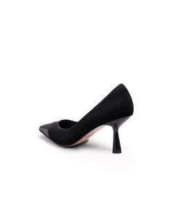 Jady Rose JadyRose | ALADIA Contrast Leather BLACK STILETTOS