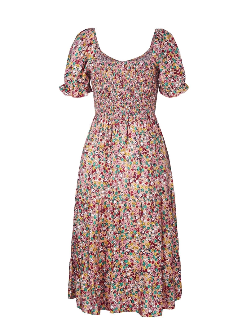 DY ASHANA MIDI DRESS - PINK PRINT NEW ARRIVALS 10 DY ASHANA MIDI DRESS - PINK PRINT NEW ARRIVALS