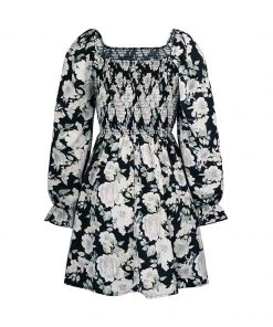 DY MORA MINI DRESS - BLACK FLORAL
