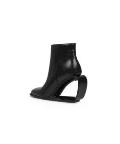 Jady Rose JadyRose | FIREPLACE Wedge-Heel Back Leather Ankle Boot