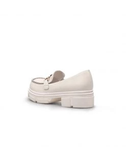 Jady Rose JadyRose | Ivory Leather Silver Pearl Loafer New In Shoes 11 Jady Rose JadyRose | Ivory Leather Silver Pearl Loafer New In Shoes