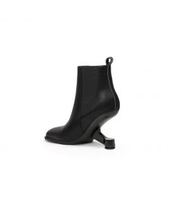 Jady Rose JadyRose | HARPER Elevator Heel Black Leather Chelsea Boot