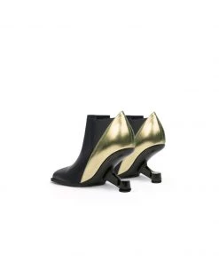 Jady Rose New In Shoes JadyRose | Black Gold Contrast Elevator Heel Ankle Boot 13 Jady Rose New In Shoes JadyRose | Black Gold Contrast Elevator Heel Ankle Boot