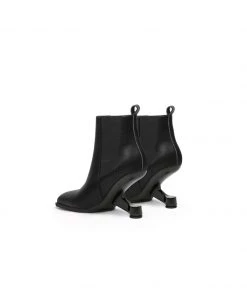 Jady Rose JadyRose | HARPER Elevator Heel Black Leather Chelsea Boot