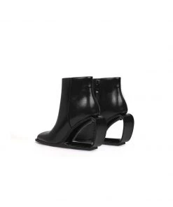 Jady Rose JadyRose | FIREPLACE Wedge-Heel Back Leather Ankle Boot