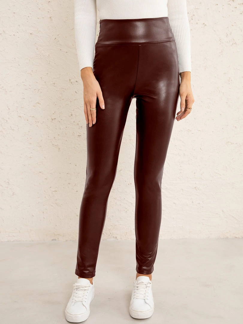 YBL Smaibulun | Faux Leather High-Waist Skinny Pants New In Clothing 6 YBL Smaibulun | Faux Leather High-Waist Skinny Pants New In Clothing