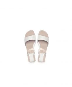 Jady Rose NEW ARRIVALS JadyRose | Elevator Heel Genuine Leather Ivory Ankle Strap