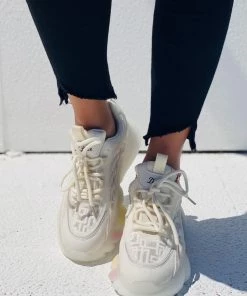 HT En Bloom |White & Mesh Stripe Sole Ugly Daddy Sneaker Sneaker & Athletic 15 HT En Bloom |White & Mesh Stripe Sole Ugly Daddy Sneaker Sneaker & Athletic