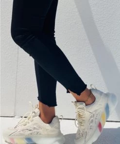 HT En Bloom |White & Mesh Stripe Sole Ugly Daddy Sneaker Sneaker & Athletic 16 HT En Bloom |White & Mesh Stripe Sole Ugly Daddy Sneaker Sneaker & Athletic