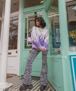 MY New In Clothing Smaibulun Doll | Purple Flame Cream Knit Sweater