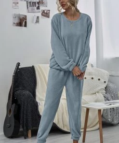 BBYS New In Clothing Smaibulun | Dusty Blue Crewneck Sweatshirt & Joggers