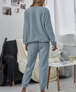 BBYS New In Clothing Smaibulun | Dusty Blue Crewneck Sweatshirt & Joggers