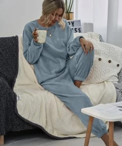 BBYS New In Clothing Smaibulun | Dusty Blue Crewneck Sweatshirt & Joggers