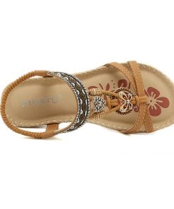 New In Shoes Boho Inspired Slingback Sandals - SIKETU