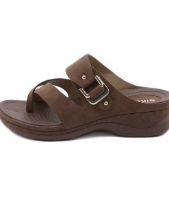 Comfort Slip-On Strappy Sandals Slides - SIKETU New In Shoes