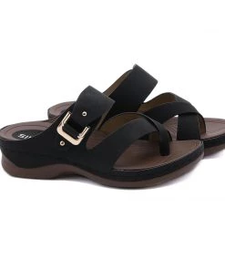 Comfort Slip-On Strappy Sandals Slides - SIKETU New In Shoes