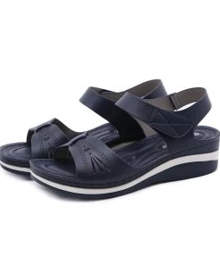 Cutout Perforated Sandals - SIKETU