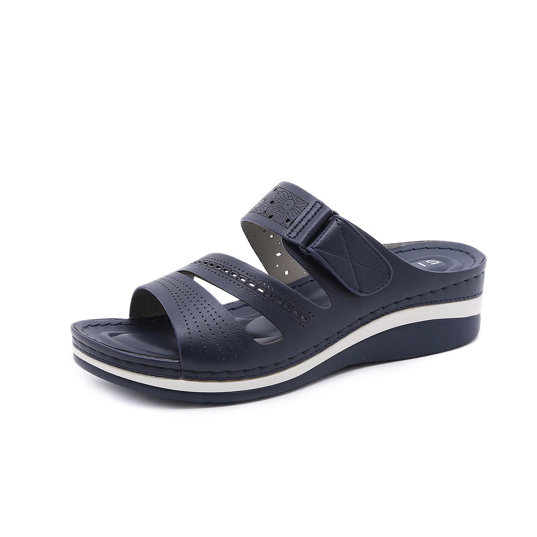 Floral Embroidered Perforated Sandals - SIKETU New In Shoes 2 Floral Embroidered Perforated Sandals - SIKETU New In Shoes