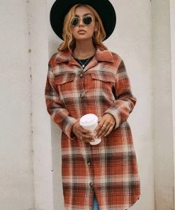 YBL Smaibulun | Longline Plaid Coat 15 YBL Smaibulun | Longline Plaid Coat