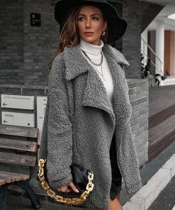 YBL Smaibulun | Black Asymmetrical Zip-Front Fleece Jacket 20 YBL Smaibulun | Black Asymmetrical Zip-Front Fleece Jacket