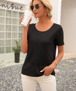 YBL Smaibulun | V Back T-Shirt With Short Sleeve New In Clothing