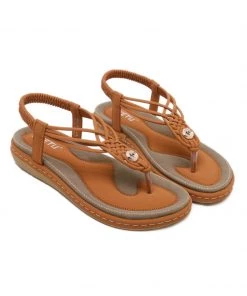 SIKETU | Braided Boho Slingback Sandals