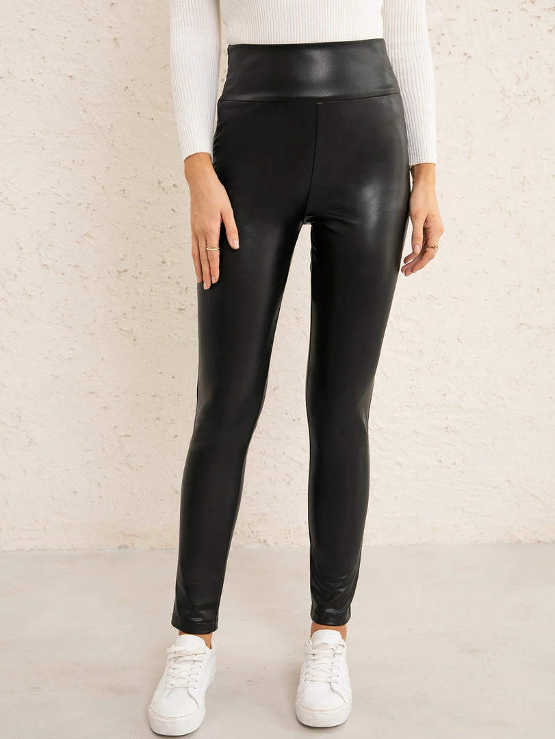 YBL Smaibulun | Faux Leather High-Waist Skinny Pants New In Clothing 2 YBL Smaibulun | Faux Leather High-Waist Skinny Pants New In Clothing