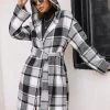 YBL Smaibulun | Playful Plaid Trench Coat New In Clothing