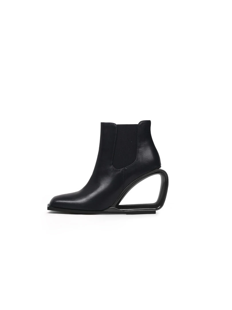 Jady Rose JadyRose | Genuine Leather Elevator Wedge-Heel Back Chelsea Boots New In Shoes 3 Jady Rose JadyRose | Genuine Leather Elevator Wedge-Heel Back Chelsea Boots New In Shoes