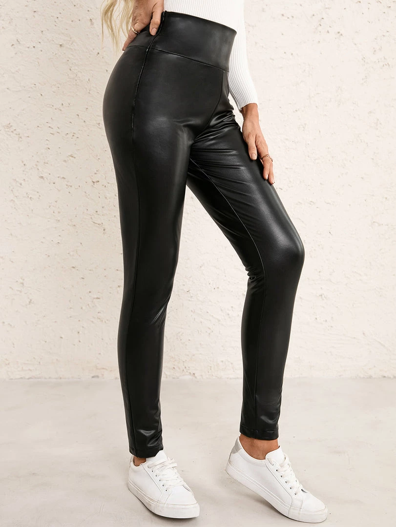 YBL Smaibulun | Faux Leather High-Waist Skinny Pants 4 YBL Smaibulun | Faux Leather High-Waist Skinny Pants