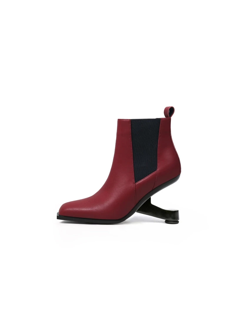 Jady Rose JadyRose | HARPER Elevator Heel Burgundy Leather Chelsea Boot NEW ARRIVALS 4 Jady Rose JadyRose | HARPER Elevator Heel Burgundy Leather Chelsea Boot NEW ARRIVALS