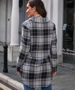 YBL Smaibulun | Plaid Button-Up Shirt Jacket New In Clothing