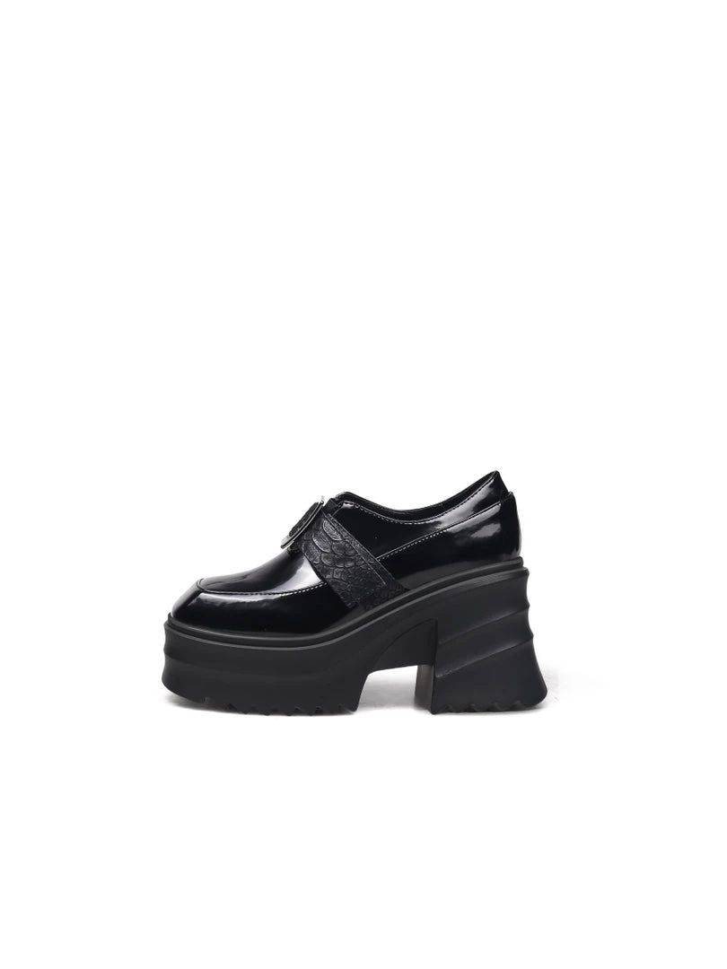 Jady Rose JadyRose | Black Patent Leather Chunky Heel Loafer New In Shoes 3 Jady Rose JadyRose | Black Patent Leather Chunky Heel Loafer New In Shoes