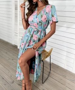 BFZY UKE FLORAL DRESS - BLUE PRINT