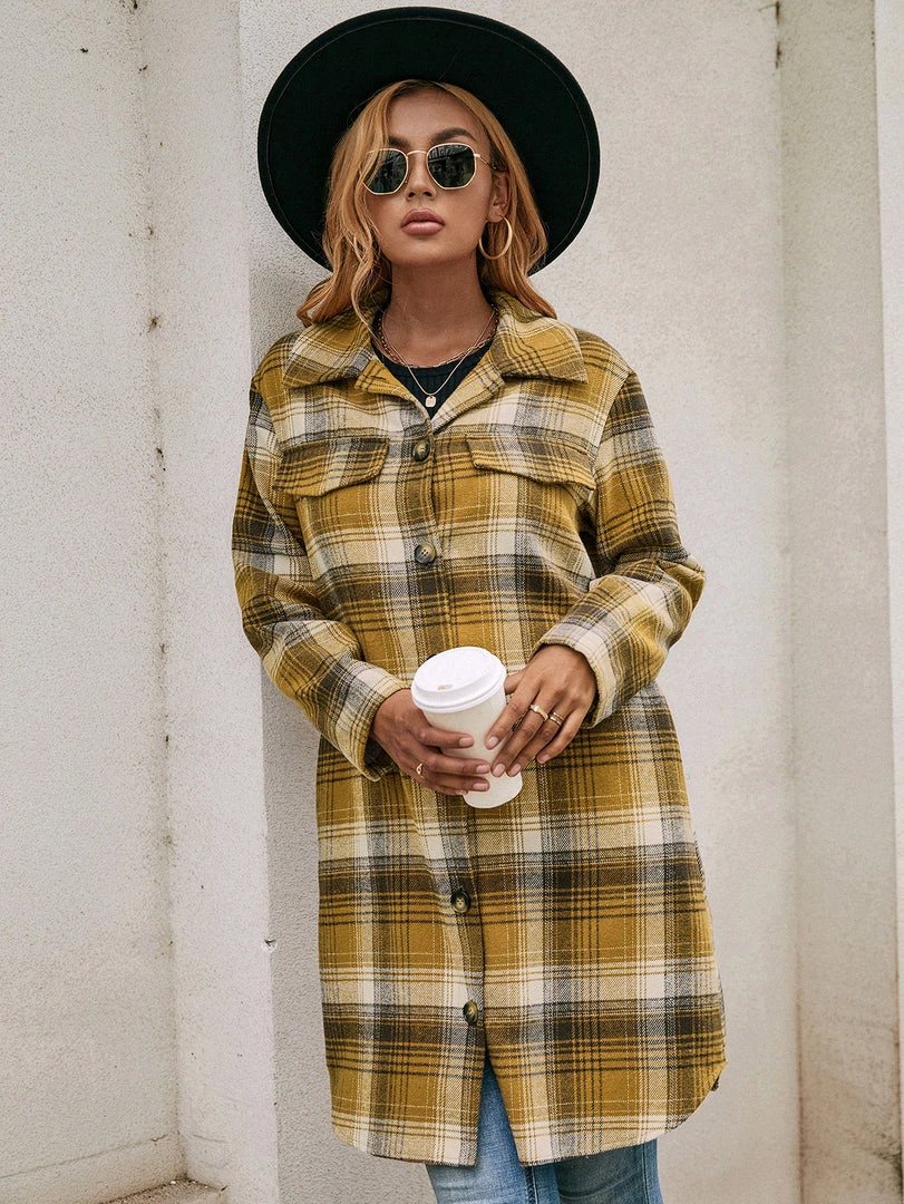 YBL Smaibulun | Longline Plaid Coat 2 YBL Smaibulun | Longline Plaid Coat