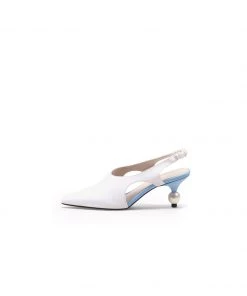 Jady Rose NEW ARRIVALS JadyRose | Pearl Heel Cut-Out Leather Cream Slingback 9 Jady Rose NEW ARRIVALS JadyRose | Pearl Heel Cut-Out Leather Cream Slingback