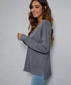 BBYS New In Clothing Smaibulun | Rayon Blend V-Neck Pocket Sweater