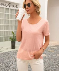 YBL Smaibulun | V Back T-Shirt With Short Sleeve New In Clothing