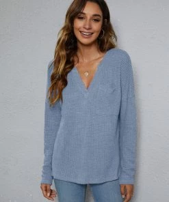 BBYS New In Clothing Smaibulun | Rayon Blend V-Neck Pocket Sweater