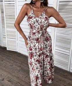 BFZY NEW ARRIVALS DONALDA DRESS - ROSE PRINT