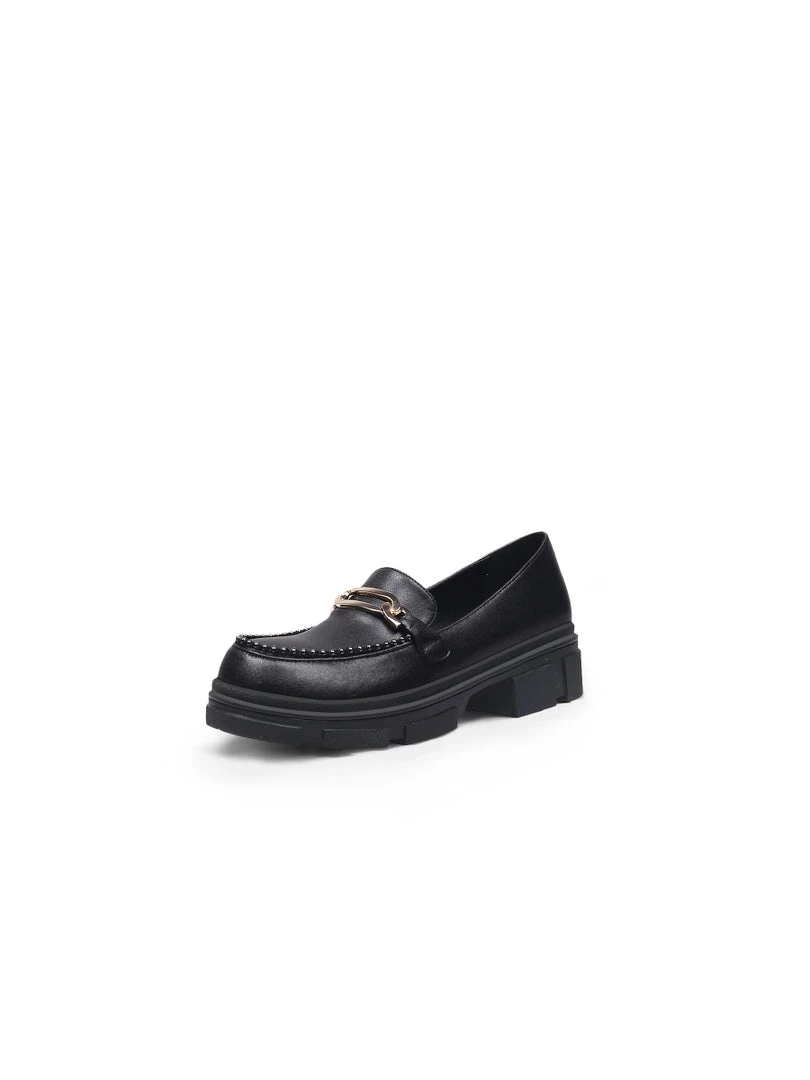 Jady Rose JadyRose | Black Pearl Leather Loafer 1 Jady Rose JadyRose | Black Pearl Leather Loafer