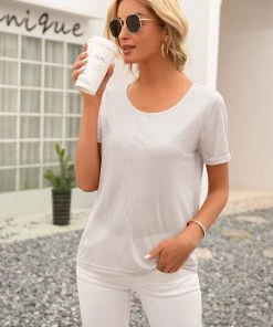 YBL Smaibulun | V Back T-Shirt With Short Sleeve New In Clothing