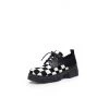 Jady Rose JadyRose | Chess Pattern Matte Leather Oxford New In Shoes