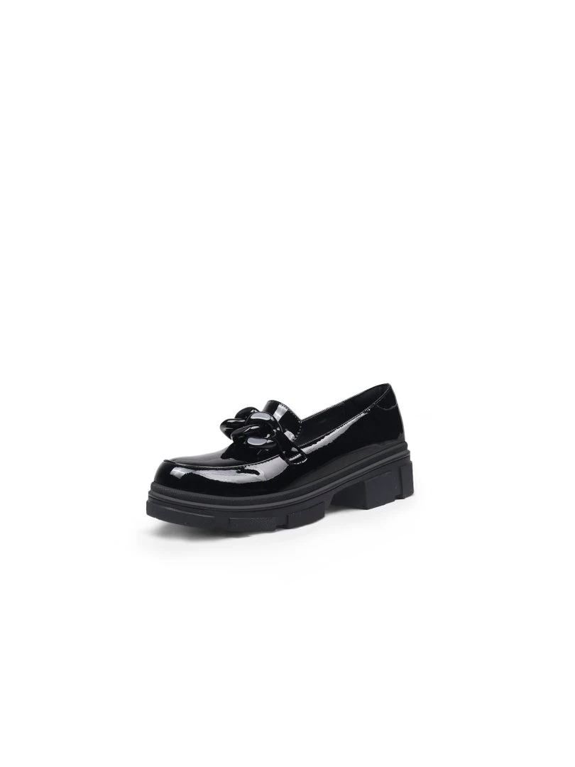 Jady Rose JadyRose | Mega Chain Black Leather Loafer NEW ARRIVALS 1 Jady Rose JadyRose | Mega Chain Black Leather Loafer NEW ARRIVALS