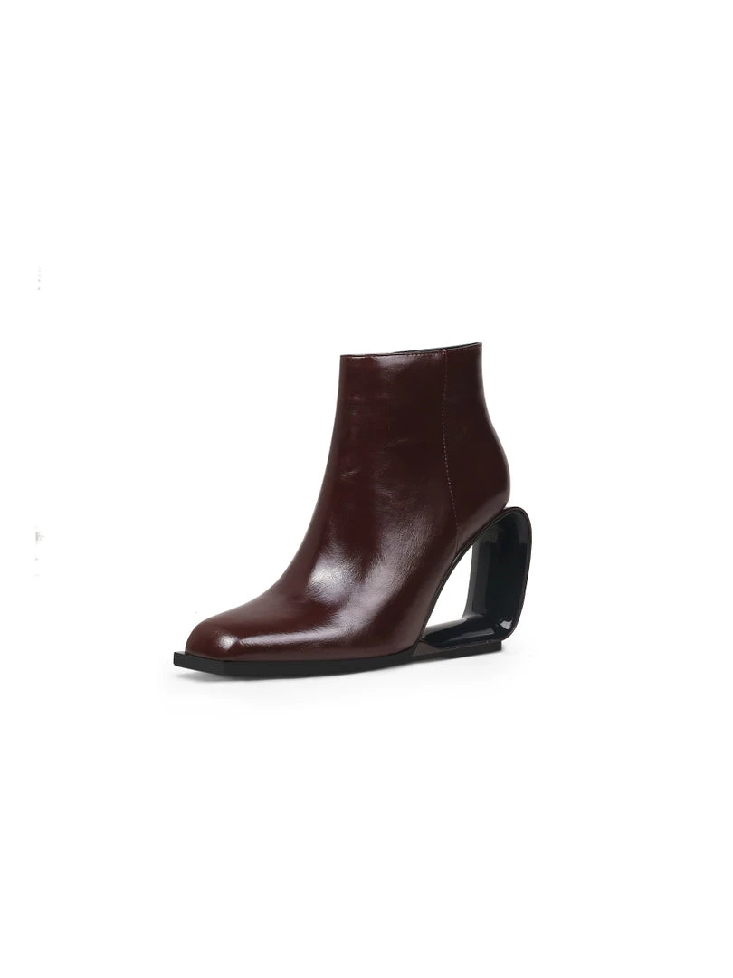 Jady Rose JadyRose | FIREPLACE Wedge-Heel Chocolate Leather Ankle Boot New In Shoes 5 Jady Rose JadyRose | FIREPLACE Wedge-Heel Chocolate Leather Ankle Boot New In Shoes