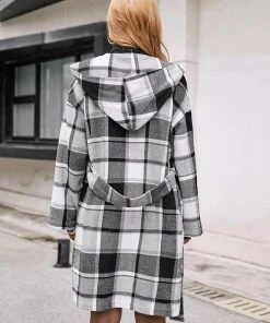 YBL Smaibulun | Playful Plaid Trench Coat New In Clothing