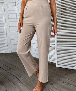 BFZY REMIEL LINEN PANTS - BEIGE NEW ARRIVALS