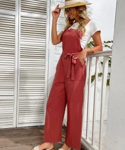 BFZY NEW ARRIVALS HALLEY OVERALLS - RUBY